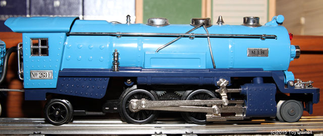 MTH 263E blue tinplate locomotive